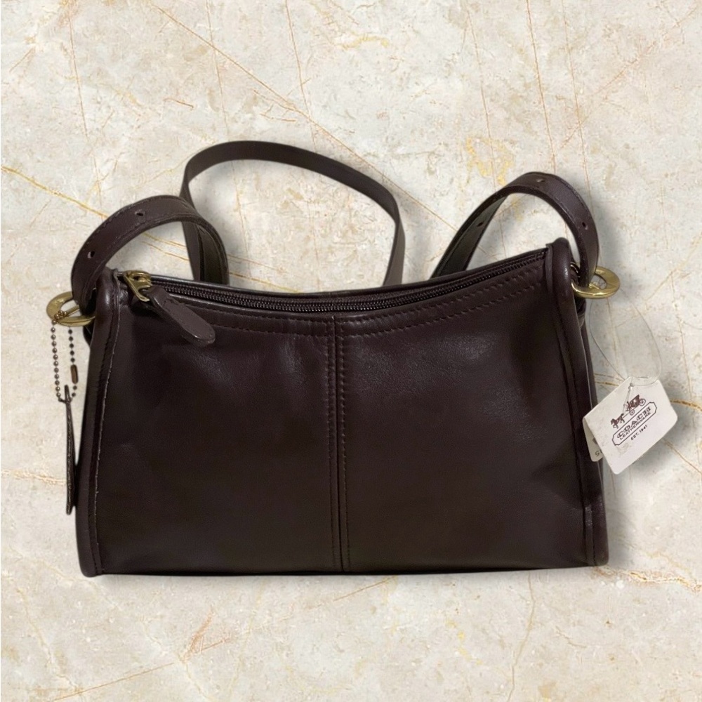 Vintage Coach Soho Small Mahogany  Zip 4104 - Picture 2 of 16